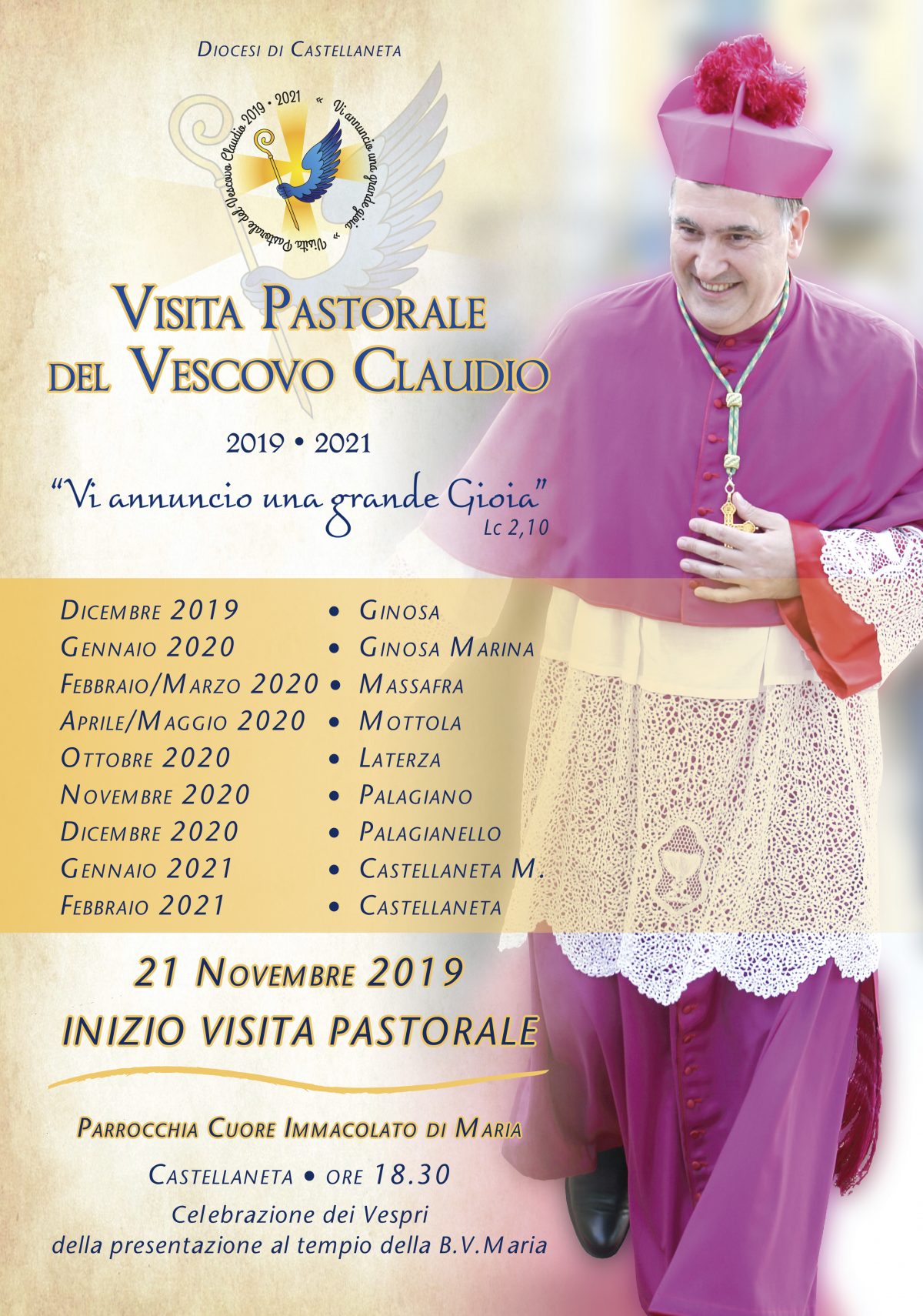 Benvenuto Al Vescovo Visita Pastorale Visita pastorale – Diocesi di Castellaneta